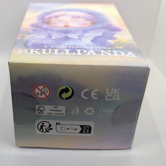 Pop Mart Skullpanda L'impressionnisme Series Plush Doll WINDFLOWER (resealed) - Picture 5 of 5